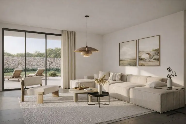 Appartement neuf décoré de façon moderne