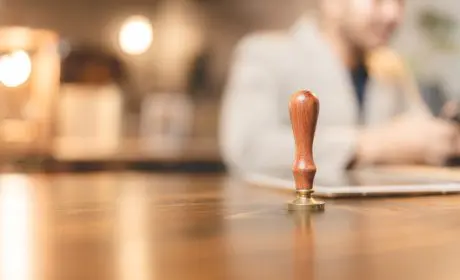 tampon chez le notaire